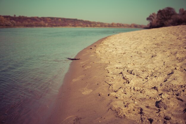 Foto vista panoramica della spiaggia contro il cielo