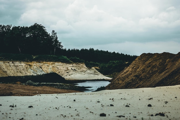 Photo scenic view of beach against sky