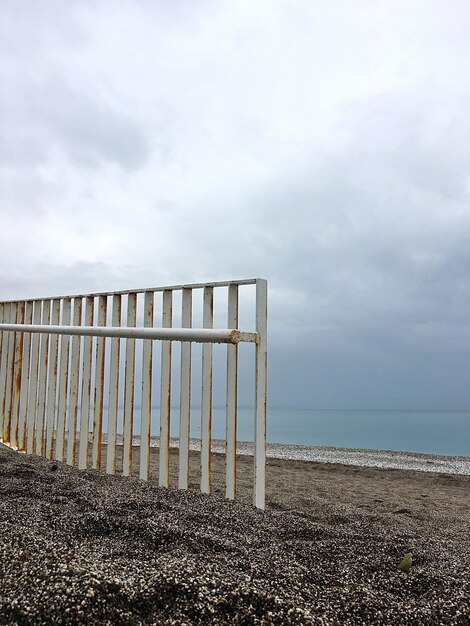 Foto vista panoramica della spiaggia contro il cielo