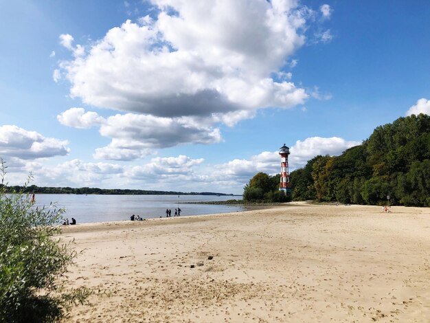 Photo scenic view of beach against sky