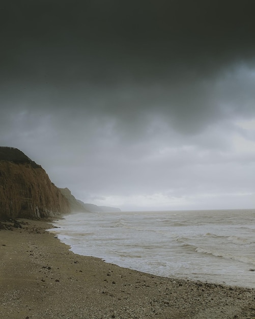 Photo scenic view of beach against sky