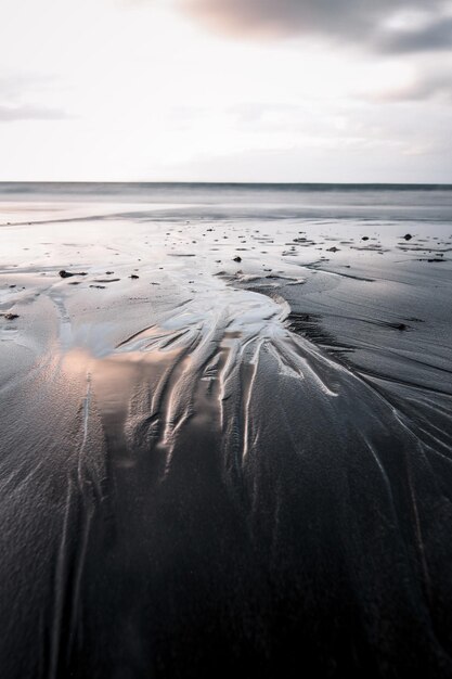 Foto vista panoramica della spiaggia contro il cielo