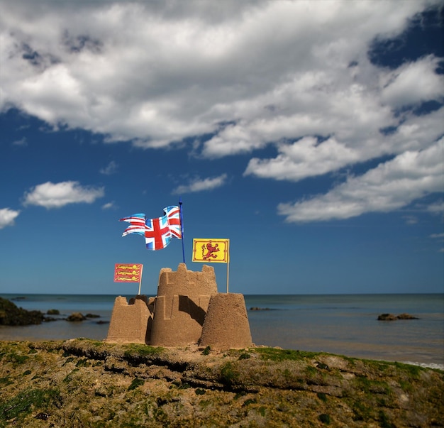 Photo scenic view of beach against sky