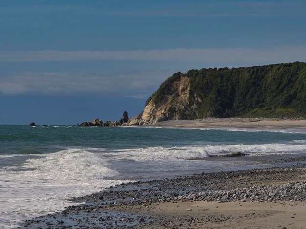 Photo scenic view of beach against sky