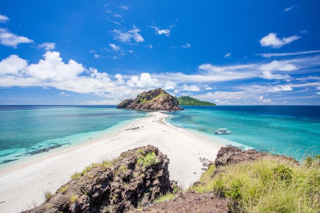 Foto vista panoramica della spiaggia contro il cielo