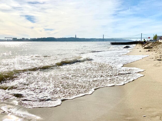 Photo scenic view of beach against sky