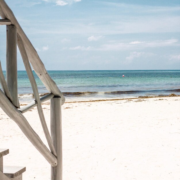 Photo scenic view of beach against sky