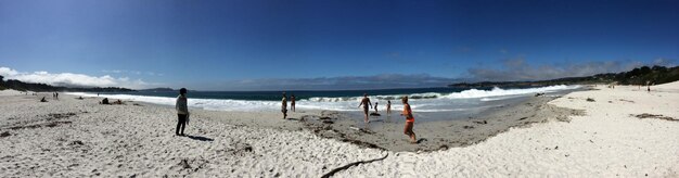 Photo scenic view of beach against sky