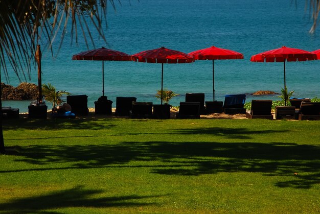 Photo scenic view of beach against sky