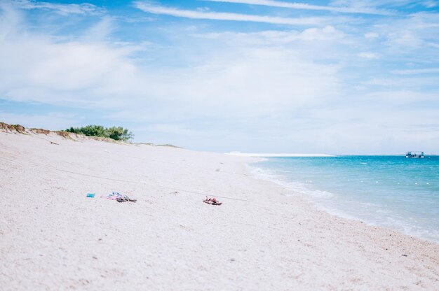 Photo scenic view of beach against sky