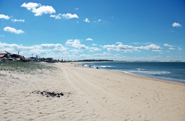 Photo scenic view of beach against sky