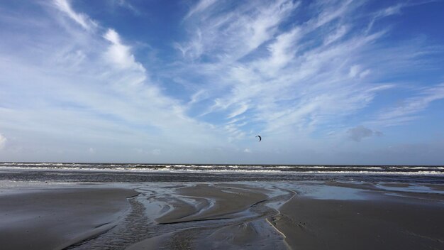 Photo scenic view of beach against sky