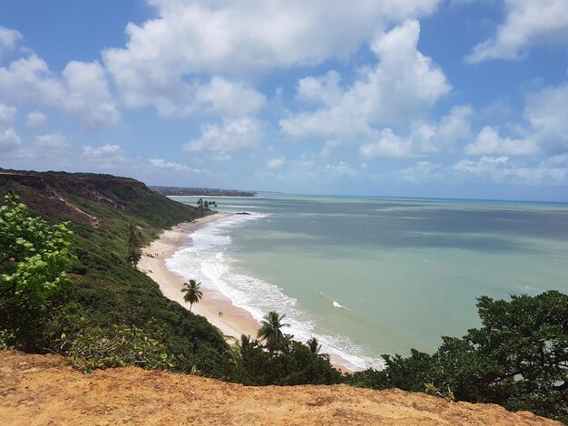 Photo scenic view of beach against sky