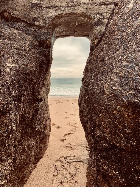 Photo scenic view of beach against sky