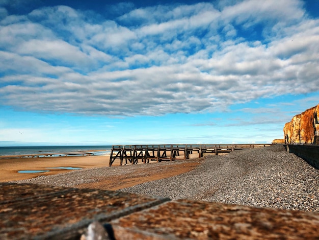 Photo scenic view of beach against sky