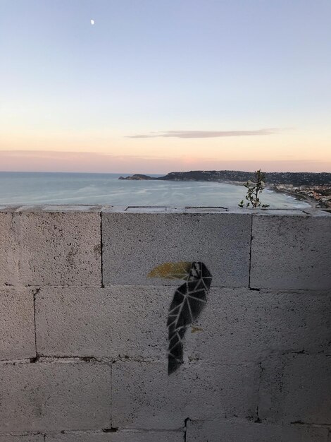 Scenic view of beach during sunset