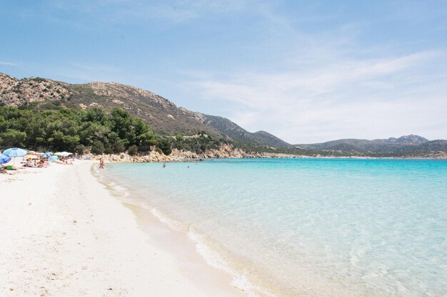 Scenic view of beach