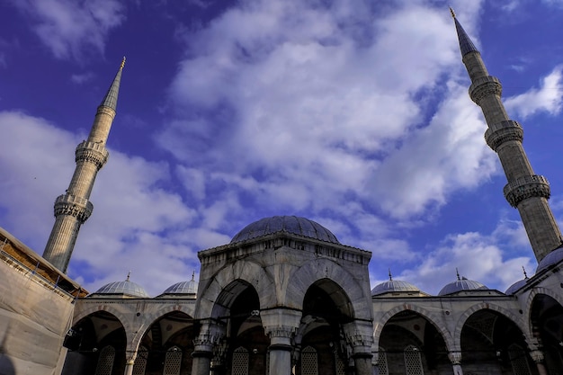 Scenic view of the beautiful Blue Mosque in Istanbul