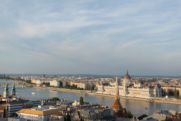 Vista panoramica a budapest, ungheria