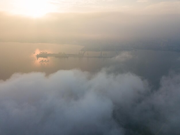 Scenic view of cloudscape against sky during sunset