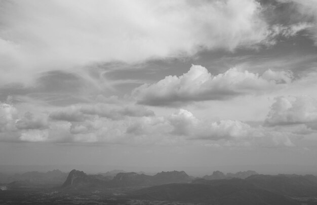 Photo scenic view of cloudscape against sky