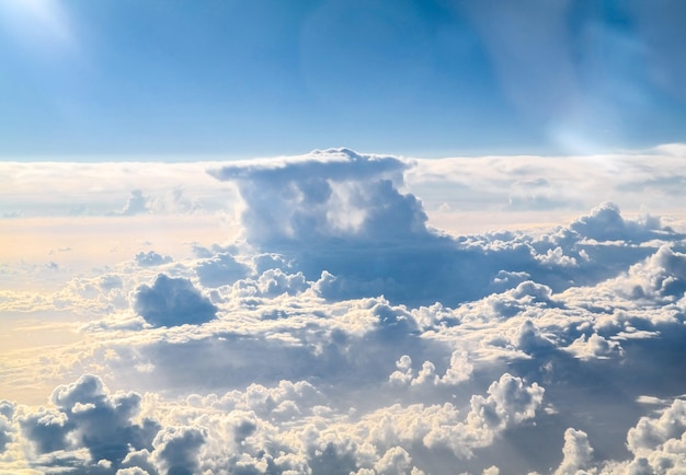 scenic view of cloudscape on sunny day