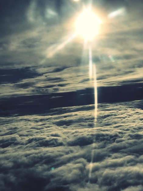 Photo scenic view of cloudscape