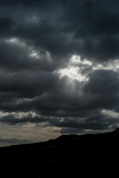 Photo scenic view of cloudy sky