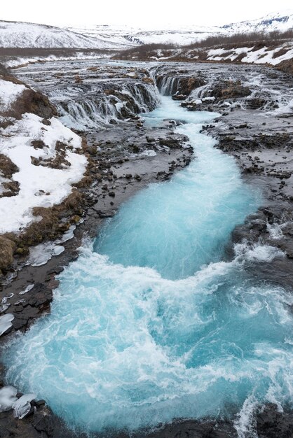 Photo scenic view of a cold river