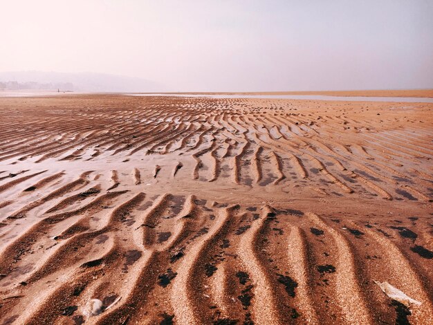 Foto vista panoramica del deserto contro il cielo