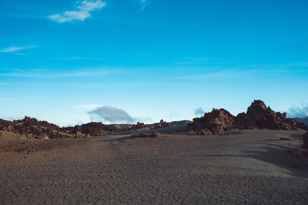 Scenic view of desert against sky