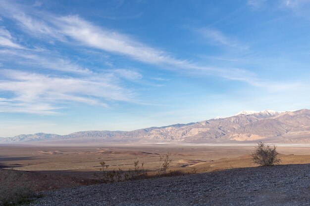 Foto la vista panoramica del deserto contro il cielo