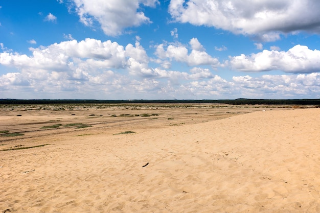 Scenic view of desert against sky