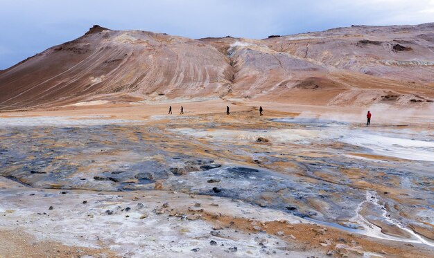 Foto la vista panoramica del deserto contro il cielo