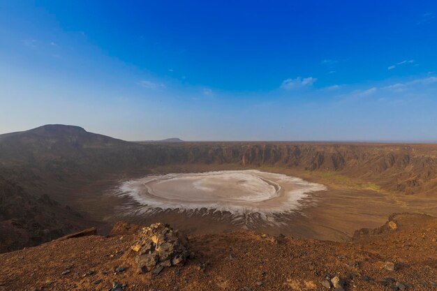 Foto la vista panoramica del deserto contro il cielo