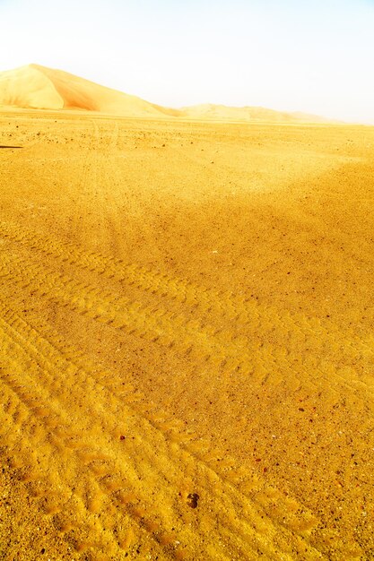 Foto vista panoramica del deserto contro il cielo