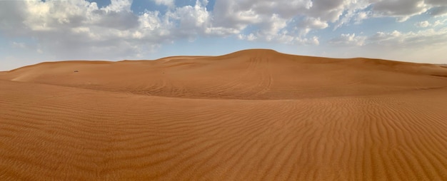 Scenic view of desert against sky