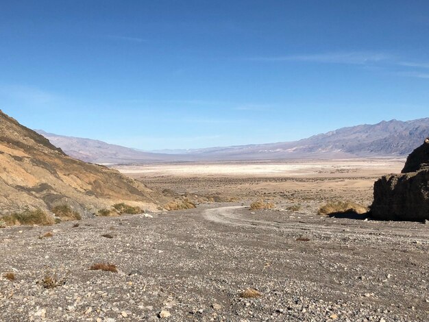 Scenic view of desert against sky