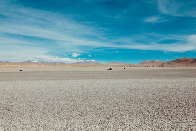 Scenic view of desert against sky