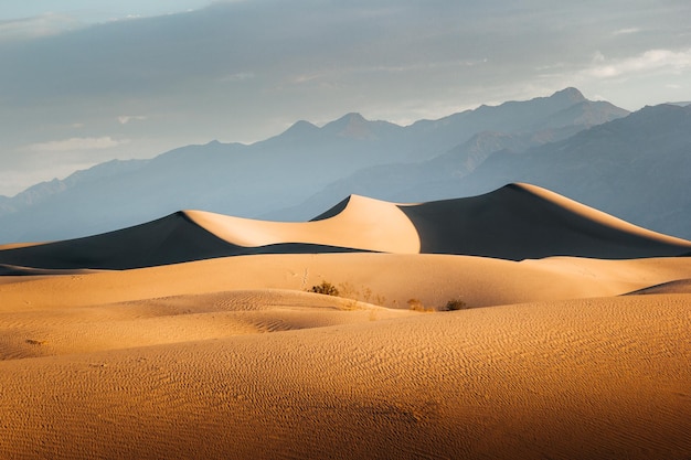 Foto vista panoramica del deserto contro il cielo