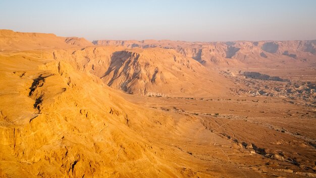 Scenic view of desert against sky