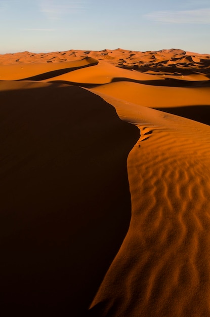 Scenic view of desert against sky