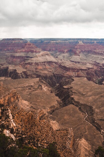 Photo scenic view of dramatic landscape