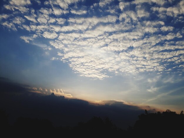 Scenic view of dramatic sky during sunset