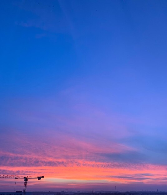 Scenic view of dramatic sky during sunset