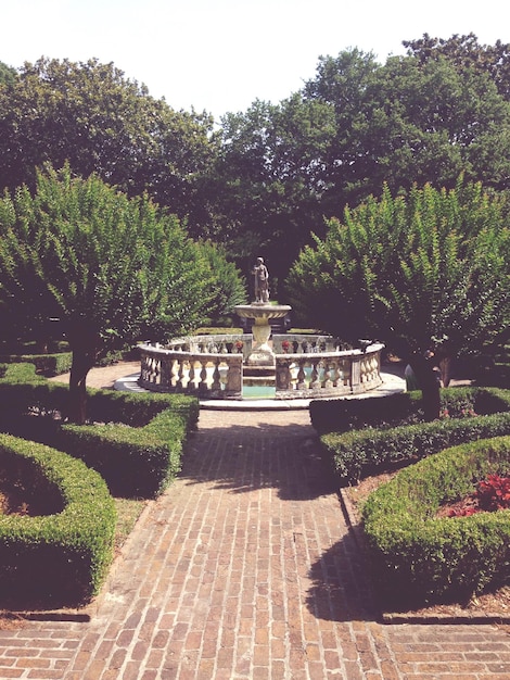 Foto la vista panoramica dei giardini elisabettiani