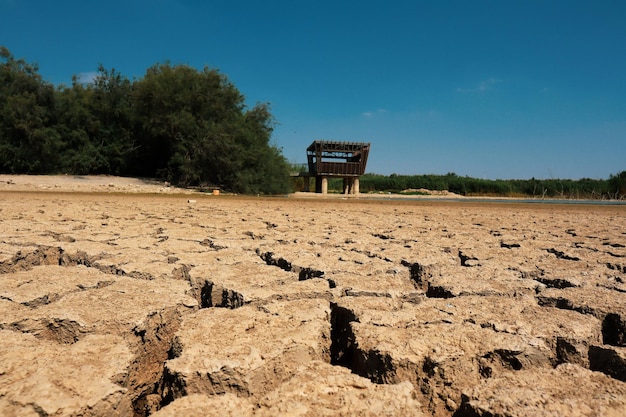 Foto vista panoramica del campo contro il cielo