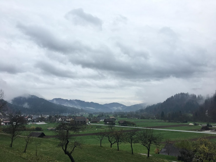 Photo scenic view of field against sky