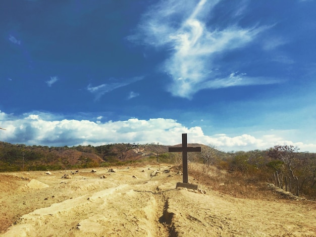 Photo scenic view of field against sky