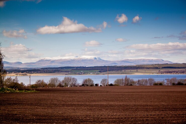 Photo scenic view of field against sky